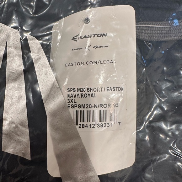 NWT | Easton Men’s Slowpitch Shorts - Navy/Royal XXXL - Picture 6 of 6